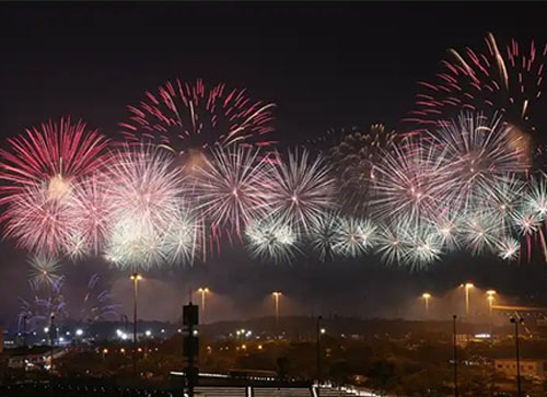 达日县焰火晚会